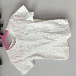 Girls sz 8 off white top